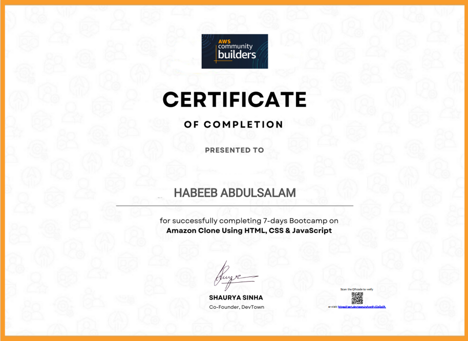 Certificate 1